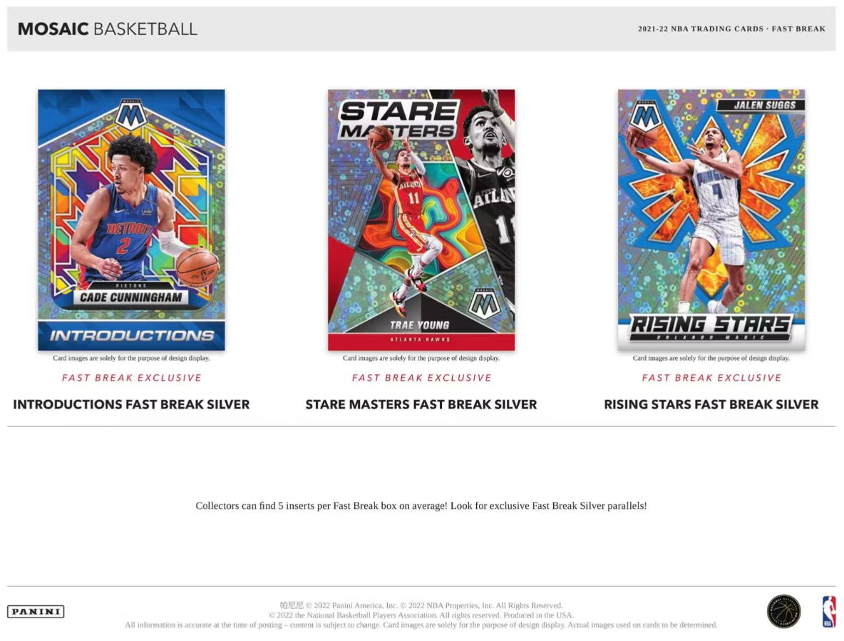 2021/22 Panini Mosaic Basketball Fast Break Box