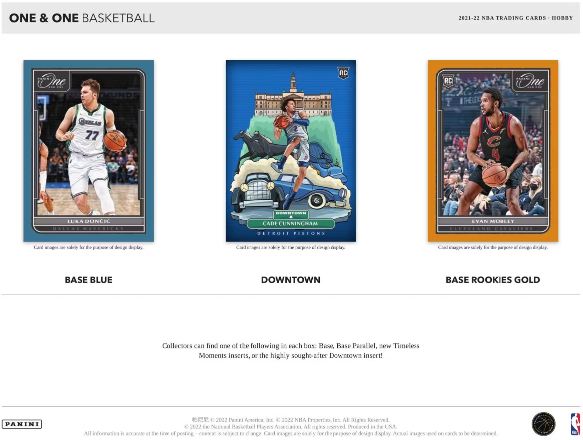 2021/22 Panini One and One Basketball Hobby Box