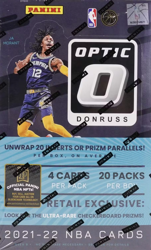 2021/22 Panini Donruss Optic Basketball Retail 20-Pack Box