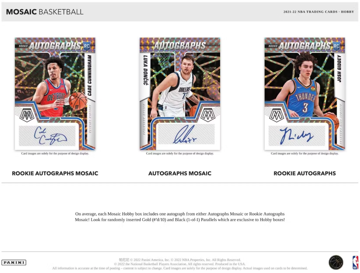 2021/22 Panini Mosaic Basketball Hobby Box