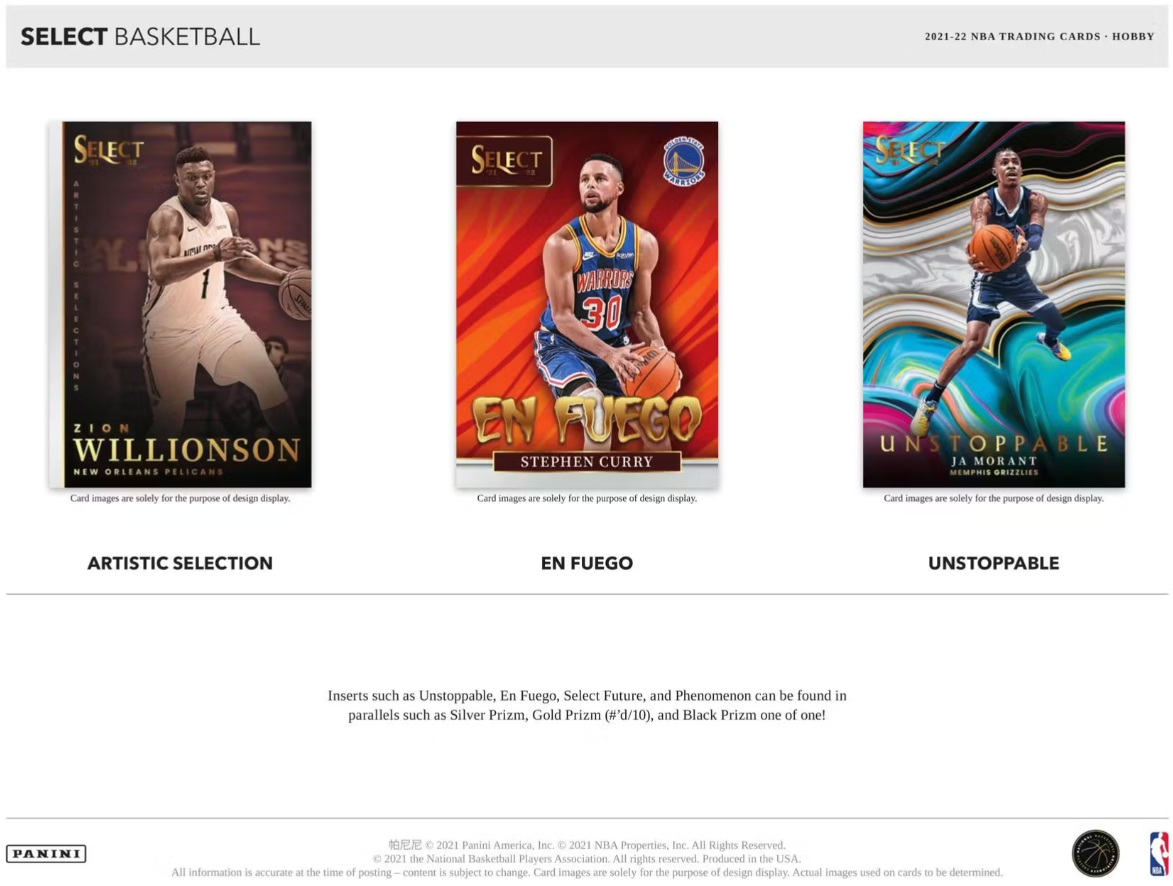 2021/22 Panini Select Basketball Hobby Box
