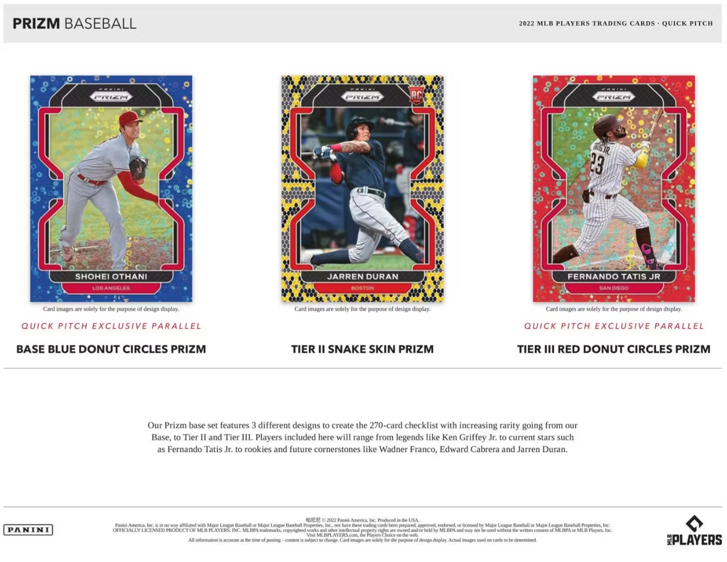 2022 Panini Prizm Quick Pitch Baseball Box